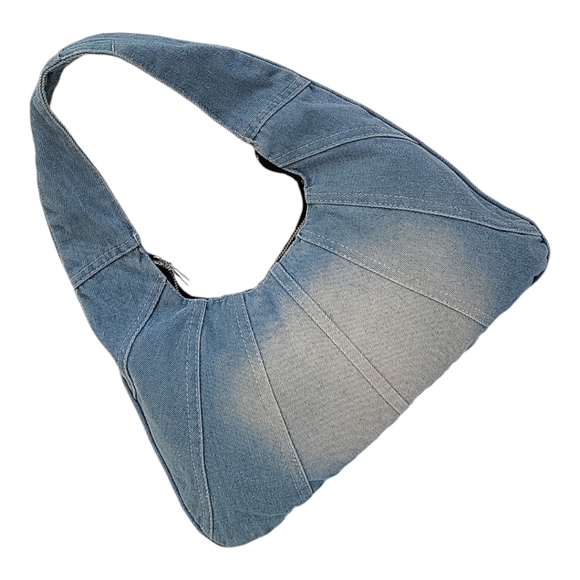 🪷3/$20🪷 Denim Hobo Bag Shoulder Purse New - Picture 2 of 8